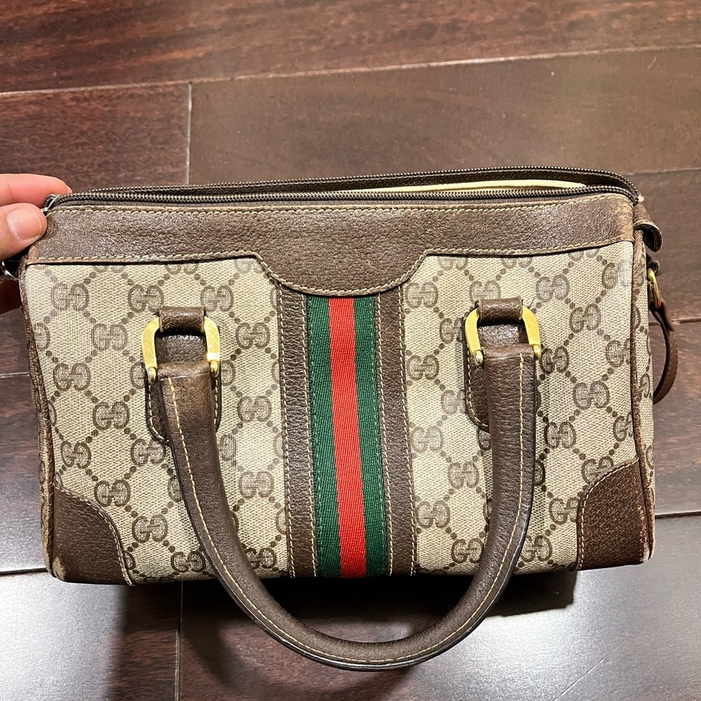 Authentic Vintage Gucci Small Boston Bag